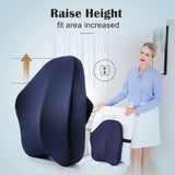 Memory Foam Lumbar Support Back Cushion Firm Pillow